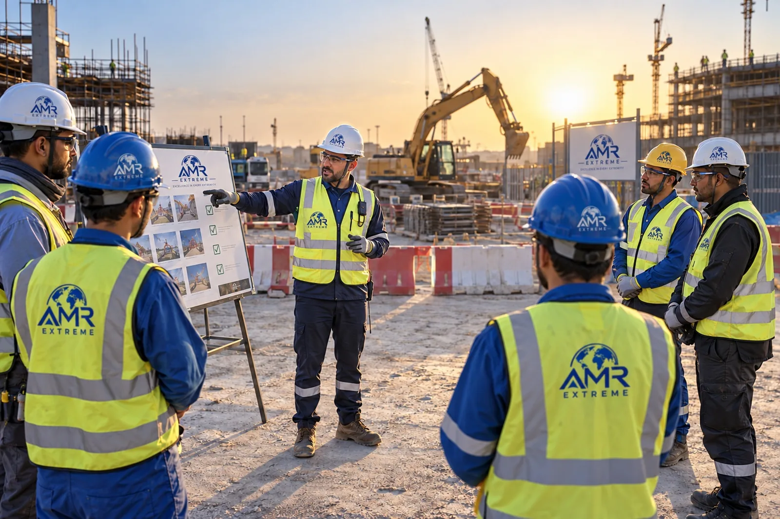 General contracting capabilities — site coordination and project briefing