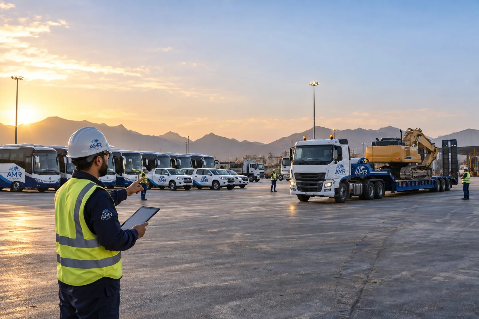 Transportation and fleet capabilities — project mobilisation yard